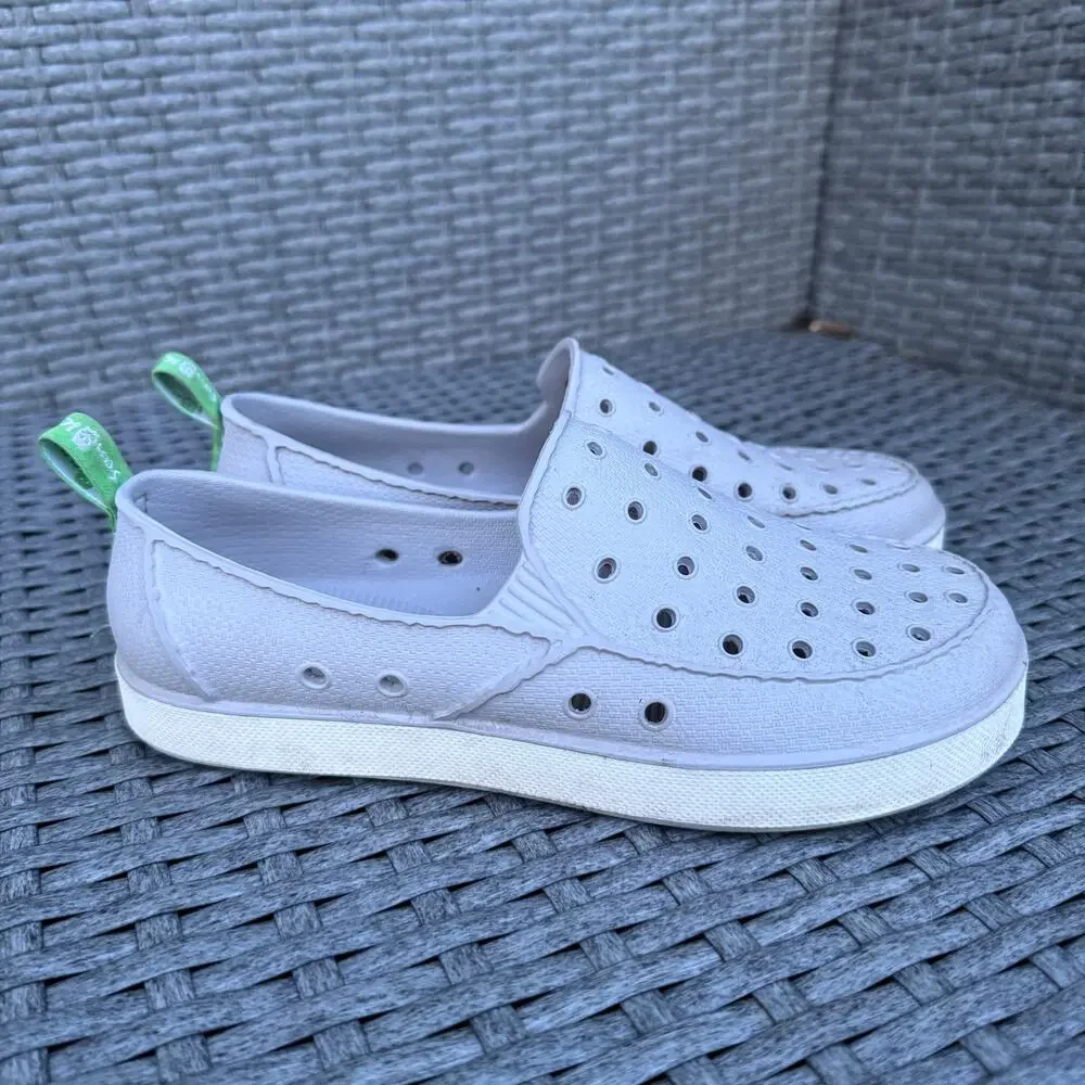 Sanuk Lil Walker Shoes Loafers Slip On Comfort Waterproof‎ Gray Kids Size 4